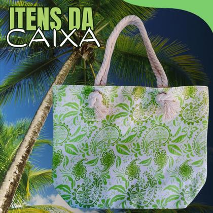 Imagem de Bolsa De Praia De Lona Feminina Verão Carnaval Feminina Flor