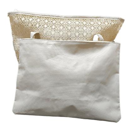 Imagem de Bolsa de Praia Renda Alça Dupla Grande Com Necessaire Feminino