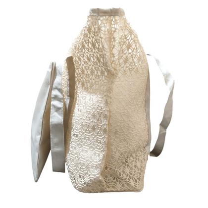 Imagem de Bolsa de Praia Renda Alça Dupla Grande Com Necessaire Feminino