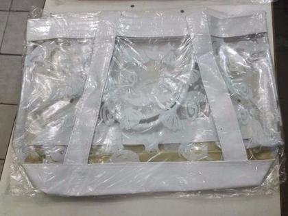 Imagem de Bolsa De Praia Transparente C/ Alca E Estampa De Golfinho