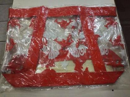 Imagem de Bolsa De Praia Transparente C/ Alca E Estampa De Golfinho