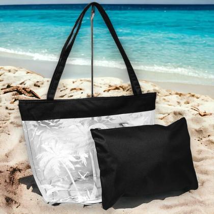 Imagem de Bolsa de Praia Transparente Com Necessaire Impermeável Verão
