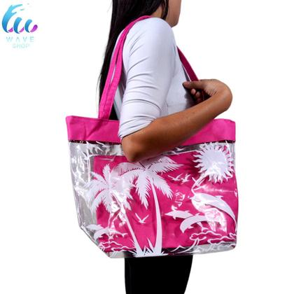 Imagem de Bolsa de Praia Transparente Com Necessaire Impermeável Verão