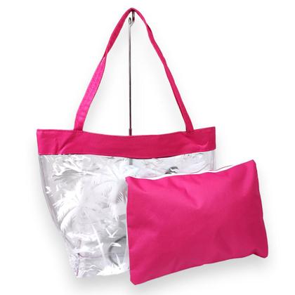 Imagem de Bolsa de Praia Transparente Com Necessaire Impermeável Verão