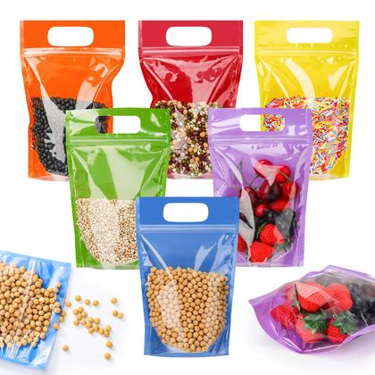 Imagem de Bolsa de presente de plástico Sinload 120 unidades que pode ser fechada novamente com janela transparente