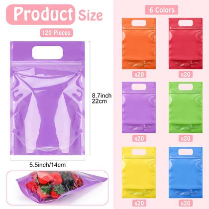 Imagem de Bolsa de presente de plástico Sinload 120 unidades que pode ser fechada novamente com janela transparente