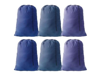Imagem de Bolsa de roupa suja YETHAN Extra Large Travel com cordão, 6 peças, azul