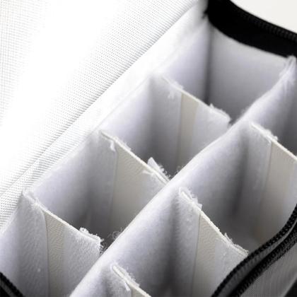 Imagem de Bolsa De Segurança Para Bateria Lipo À Prova De Fogo E Explosão 155x115x90mm Com 8 Compartimentos