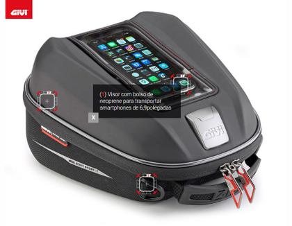Imagem de Bolsa De Tanque Givi St611 Tanklock System 6 litros
