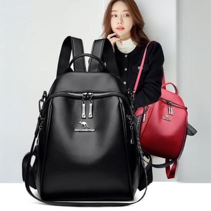Imagem de Bolsa De Trabalho Feminina Couro Social Bag Moda De Ombro Casual Alça Costa Preta Reforçada Transversal