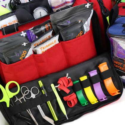 Imagem de Bolsa de Trauma Lightning X MB35 Kit EMT Completo Vermelha 51x38x25 cm