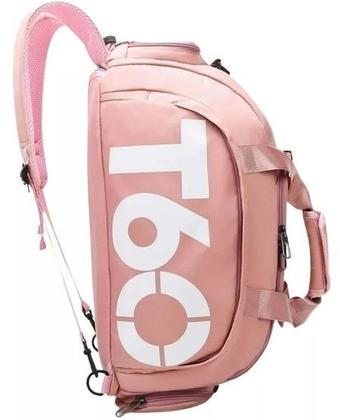 Imagem de Bolsa de Viagem Academia Fitness 35L Esportiva em Fibra Sintetica 48cm rosa