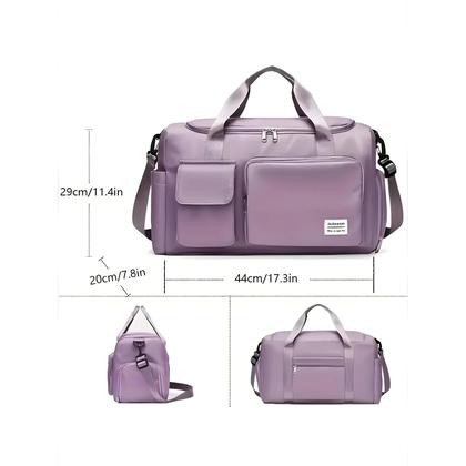 Imagem de Bolsa De Viagem Feminina De Grande Capacidade Com Compartimento Para Sapatos UNIXINU Bolsa De