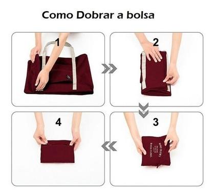 Imagem de Bolsa De Viagem Mala De Mão Feminina Impermeável Dobrável