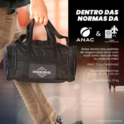 Imagem de Bolsa de Viagem N2 Pequena Academia e Trabalho  Lona