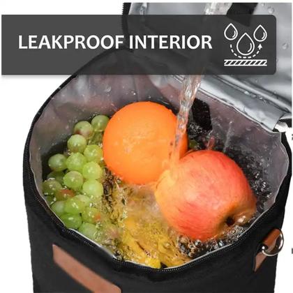 Imagem de Bolsa de Vinho Térmica Wine Bag 4 Garrafas Vinho Multiuso Preto