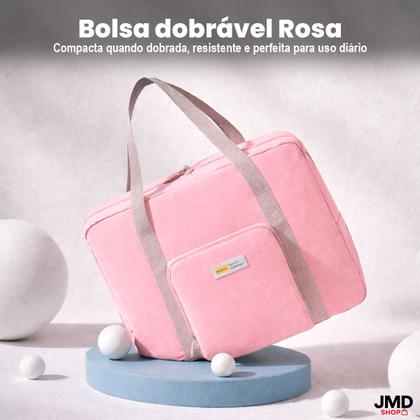 Imagem de Bolsa Dobrável Mala de Viagem Grande Espaçosa Leve e Prática