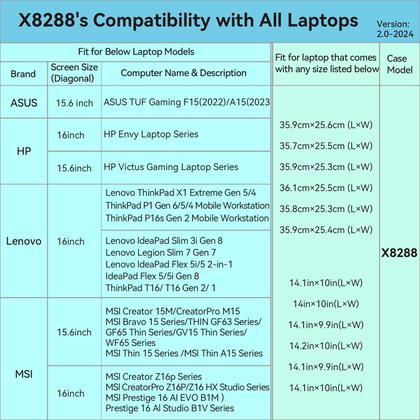 Imagem de Bolsa e estojo de proteção para laptop ASUS TUF Gaming