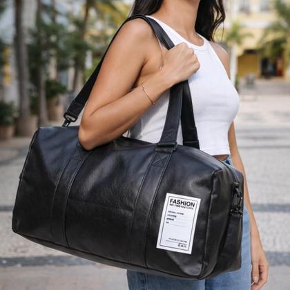 Imagem de Bolsa Esportiva Masculina Feminina material sintético material sintético Academia Bagagem Viagem Resistente Alca P