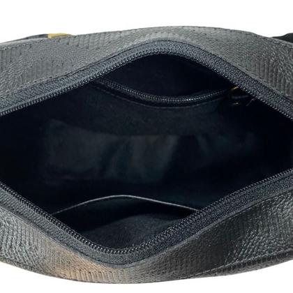Imagem de Bolsa eva em couro preto tressê