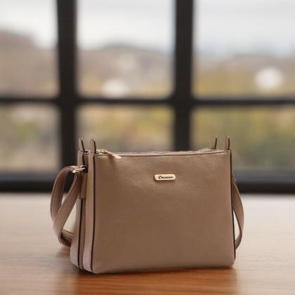 Imagem de Bolsa Feminina Alça Transversal Fixa Divisão Dupla Chenson