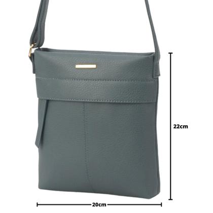 Imagem de Bolsa Feminina Azul Premium com Alça Longa Transversal Gash