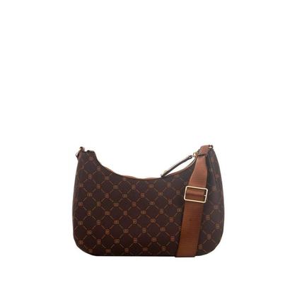 Imagem de Bolsa Feminina Baguete Transversal Monograma Rafitthy Marrom