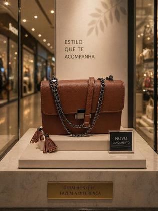 Imagem de Bolsa Feminina Bella Paulla Crossbody  Sofisticação e Versatilidade