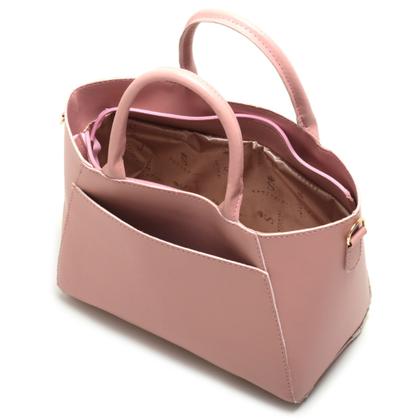 Imagem de Bolsa Feminina Bicolor Com Bolso Externo + Alça Lateral !