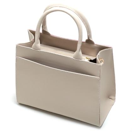Imagem de Bolsa Feminina Bicolor Com Bolso Externo + Alça Lateral !