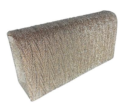 Imagem de Bolsa feminina carteira de mão brilho festa preta nude azul