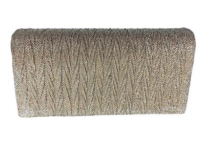 Imagem de Bolsa feminina carteira de mão brilho festa preta nude azul