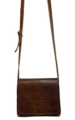 Imagem de Bolsa Feminina Carteiro Quadrada Pequena Transversal Couro Legitimo
