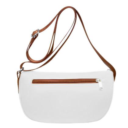 Imagem de Bolsa Feminina Casual Alça Transversal Moderna Lateral Média Espaçosa Trote Crossbody Leve Passeio Blogueira Tendência