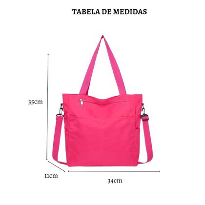 Imagem de Bolsa Feminina Casual Alça Transversal Moderna Tendência Estilosa Faculdade Cursinho Notebook Lateral Ombro Anti Furto