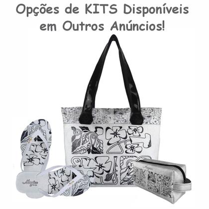 Imagem de Bolsa Feminina Casual Com Relevo 3D Necessaire Cinza Magicc BN-238