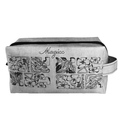 Imagem de Bolsa Feminina Casual Com Relevo 3D Necessaire Cinza Magicc BN-238