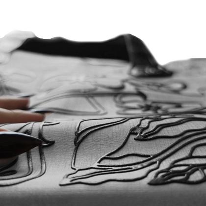 Imagem de Bolsa Feminina Casual Com Relevo 3D Necessaire Cinza Magicc BN-238