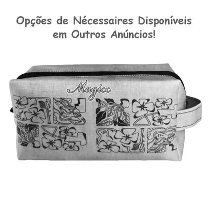 Imagem de Bolsa Feminina Casual Com Relevo 3D Necessaire Cinza Magicc BN-238