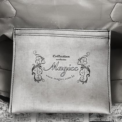 Imagem de Bolsa Feminina Casual Com Relevo 3D Necessaire Cinza Magicc BN-238