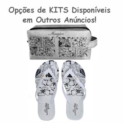 Imagem de Bolsa Feminina Casual Com Relevo 3D Necessaire Cinza Magicc BN-238