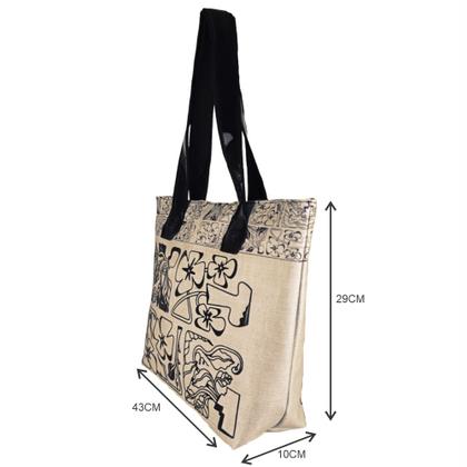 Imagem de Bolsa Feminina Casual Com Relevo 3D Necessaire Marrom Magicc BN-237