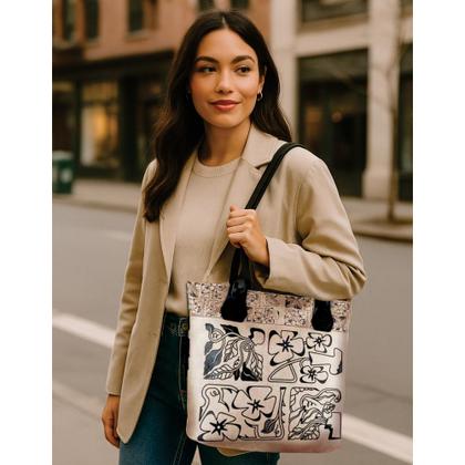 Imagem de Bolsa Feminina Casual Com Relevo 3D Necessaire Marrom Magicc BN-237