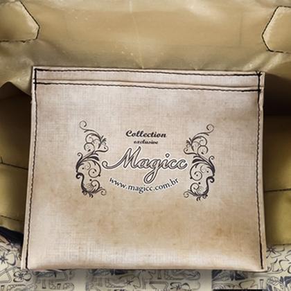 Imagem de Bolsa Feminina Casual Com Relevo 3D Necessaire Marrom Magicc BN-237