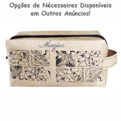 Imagem de Bolsa Feminina Casual Com Relevo 3D Necessaire Marrom Magicc BN-237