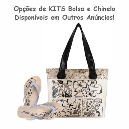 Imagem de Bolsa Feminina Casual Com Relevo 3D Necessaire Marrom Magicc BN-237