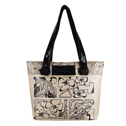 Imagem de Bolsa Feminina Casual Com Relevo 3D Necessaire Marrom Magicc BN-237