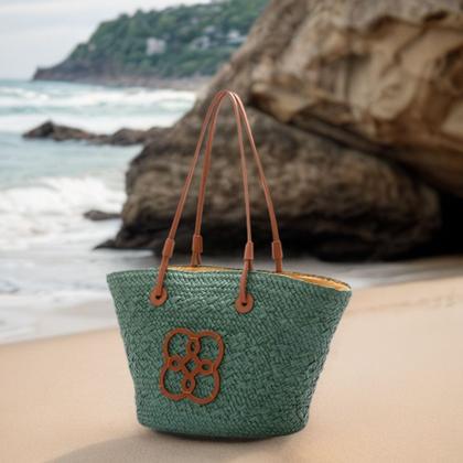 Imagem de Bolsa Feminina Casual Passeio Palha Chenson Palha