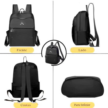 Imagem de Bolsa Feminina Casual Resistente Social Mochila Média Presente Dia Mães Trabalho Alça Ajustável Faculdade Cursinho Moda Tendência Blogueira Leve