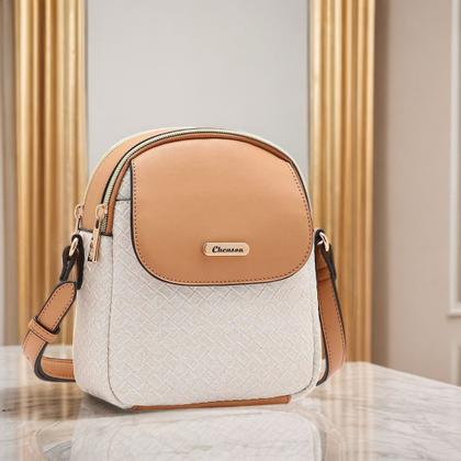 Imagem de Bolsa Feminina Casual Texturizada Tressê Fecho Ecler Chenson